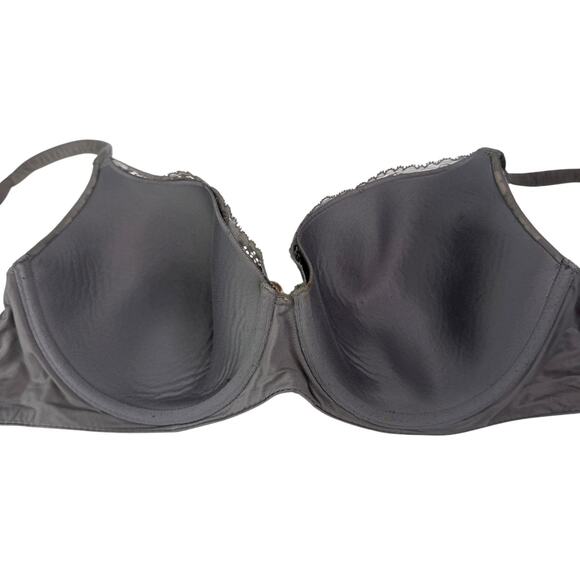 Victorias Secret Lined Demi Underwire Bra Convertible Lightly Lined Gray 38DD - Picture 3 of 7